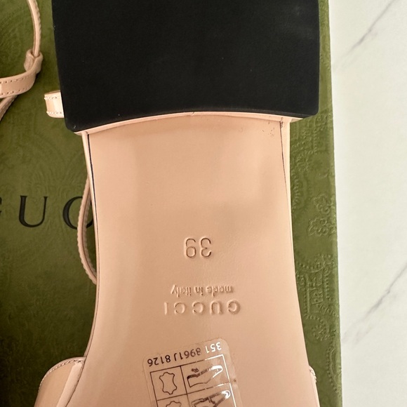 NIB Gucci Patent Double G Leather Ballet Flats - Picture 4 of 5